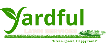Yardful Lawn Services logo with grass design