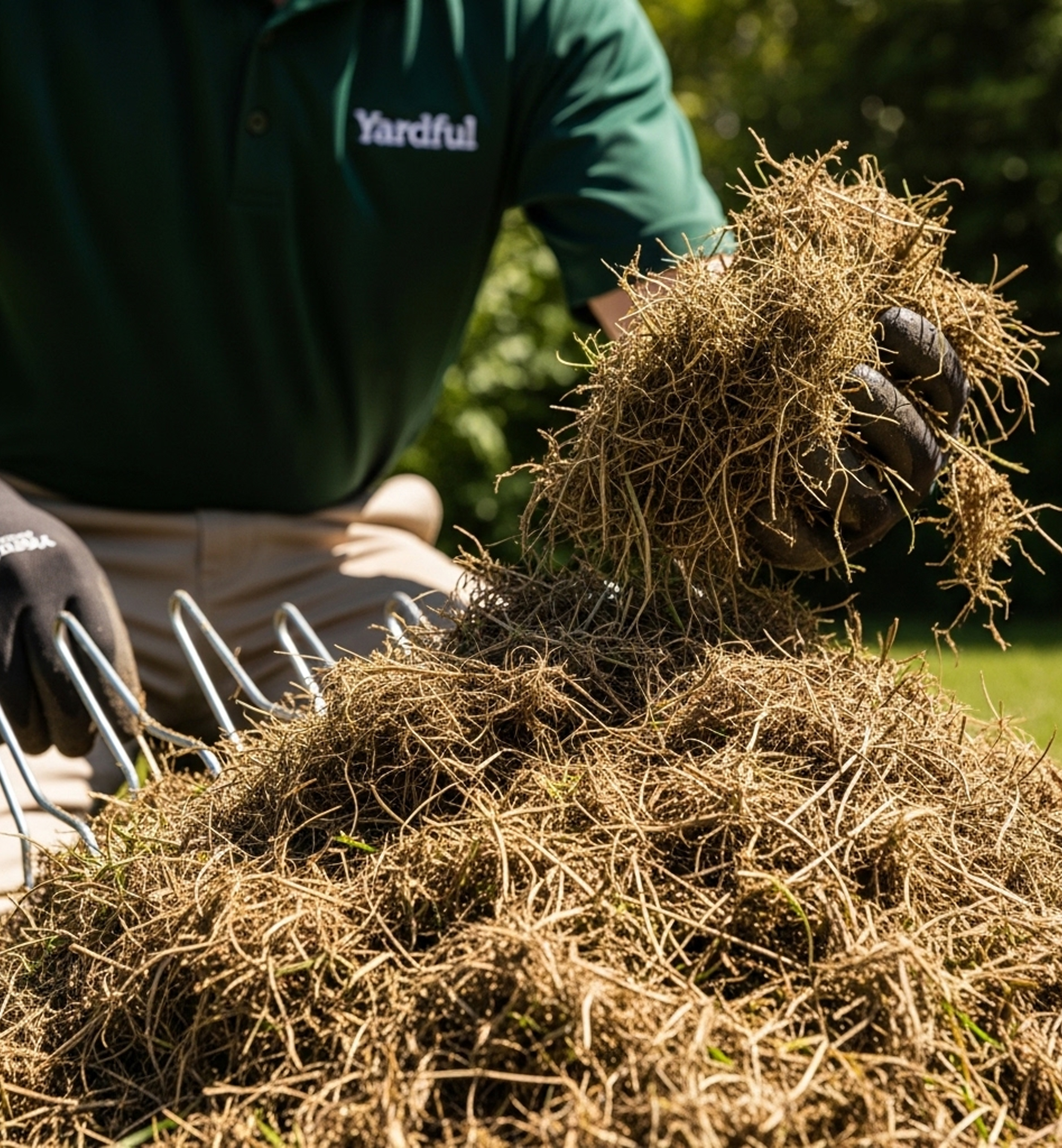 Flower bed with grass