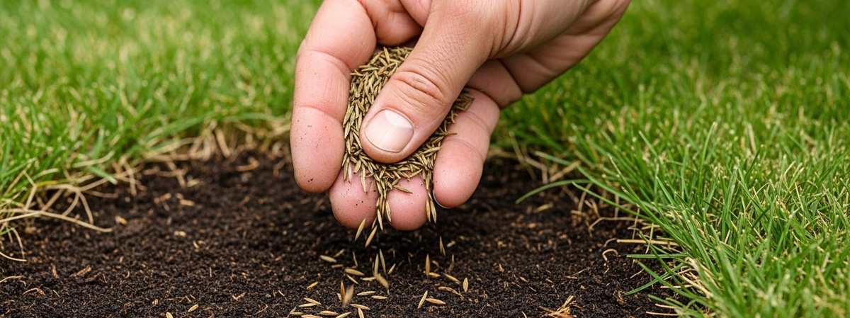 Professional Hand Seeding and Overseeding Lawn Service in Liberty Hill
