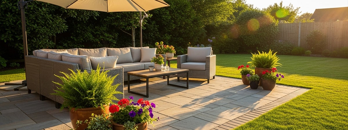 patio extension with seating