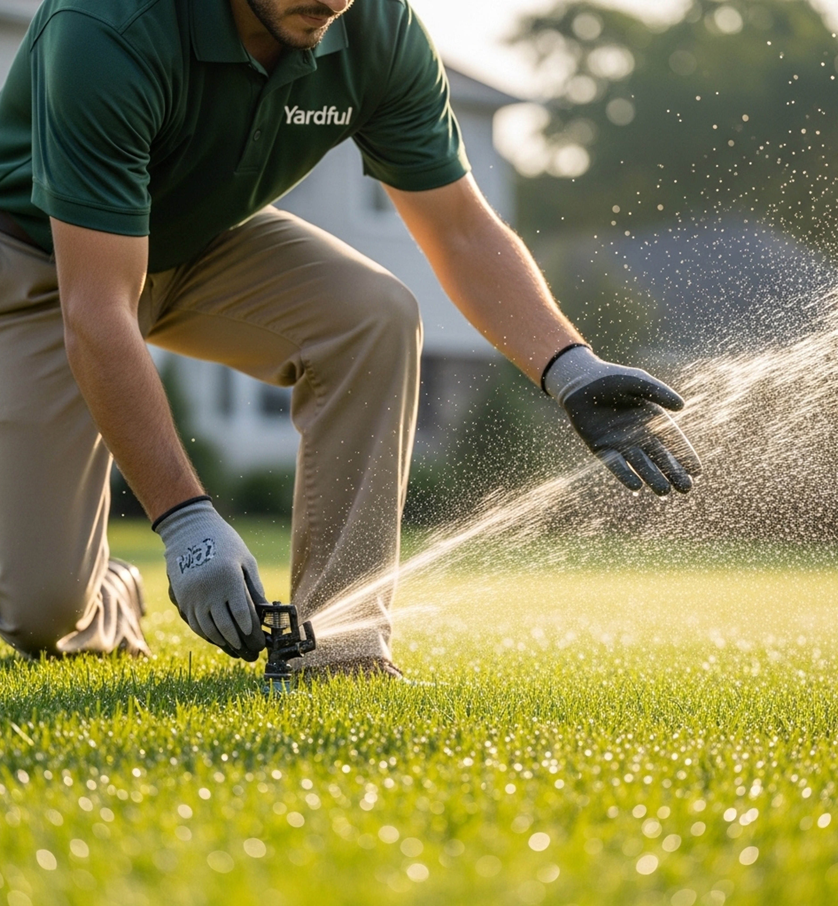 Stone garden path with surrounding plants