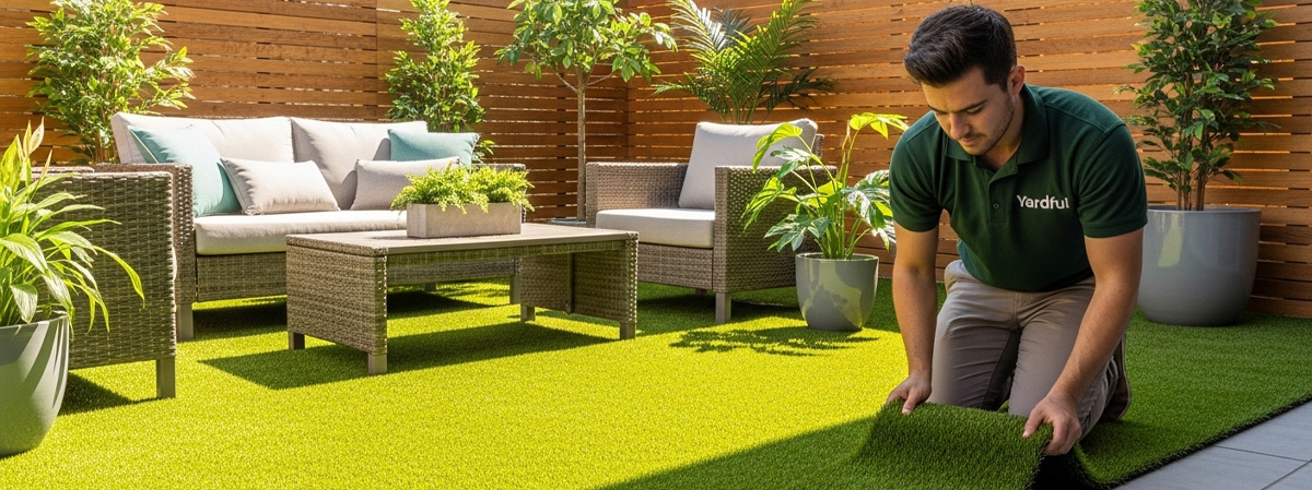 artificial turf installation